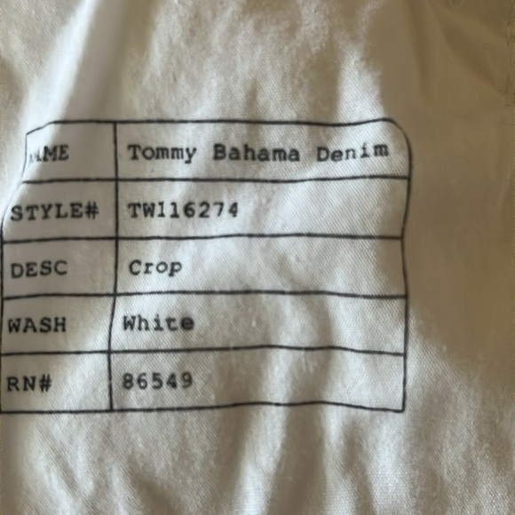 Tommy Bahama Ana Twill Embroidered Cropped Jeans Size 10 - Picture 6 of 7